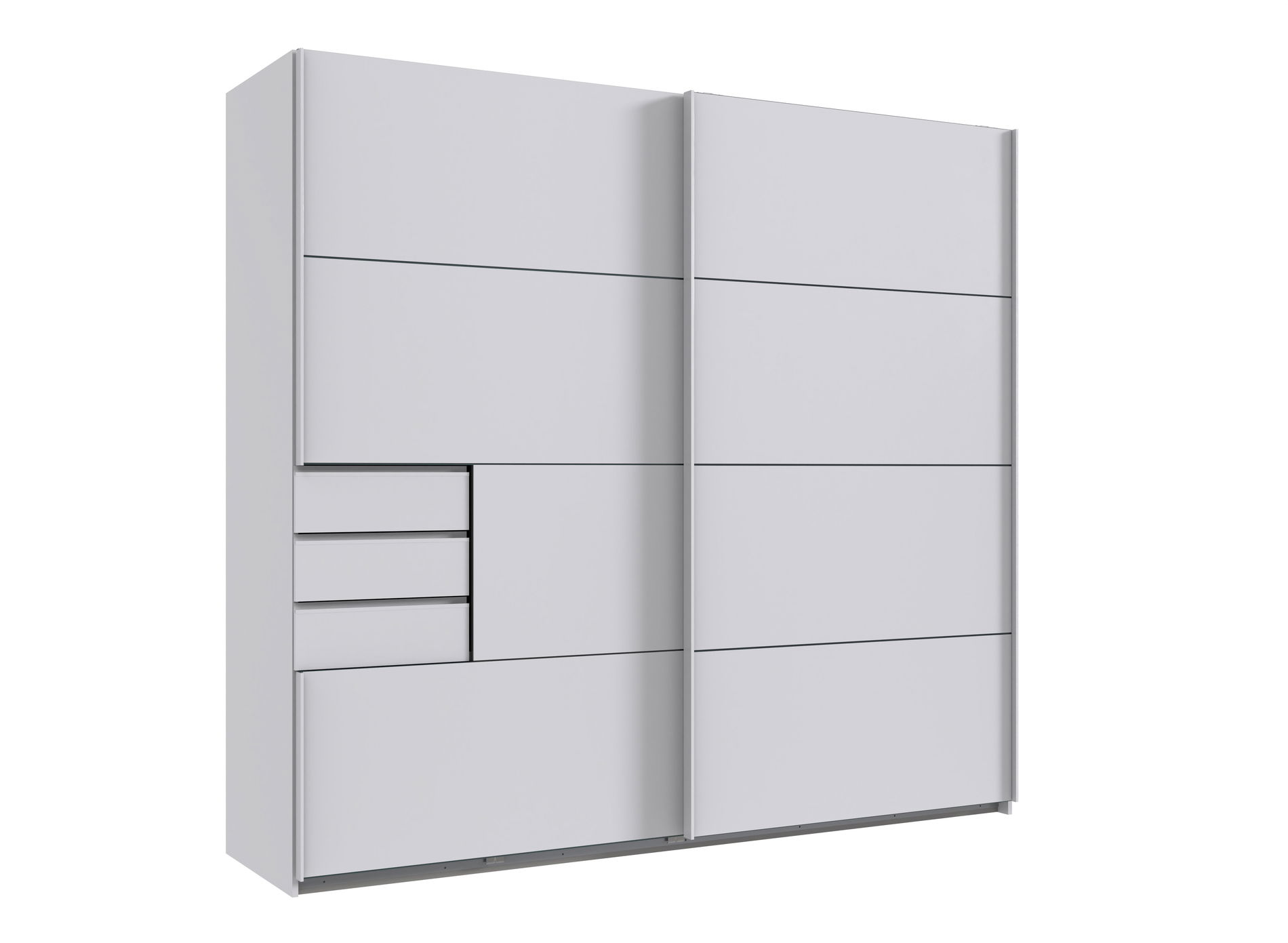 Wimex Bangkok Schwebetürenschrank 225 cm Weiß