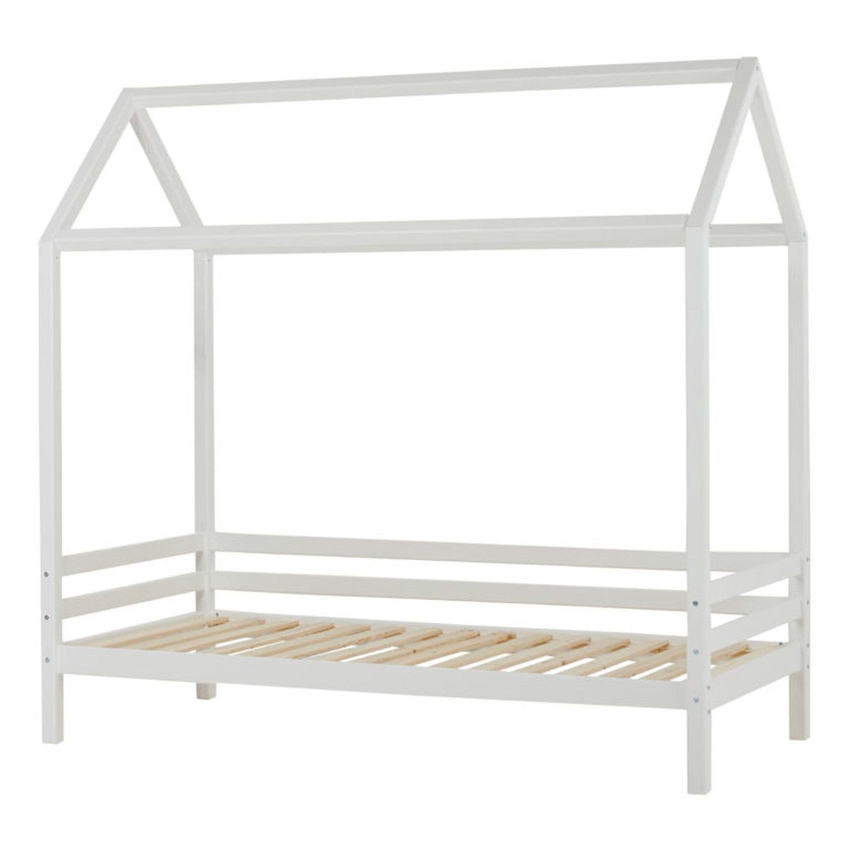 Hoppekids Hausbett ECO Dream 90x200cm weiß - viel Zubehör wählbar