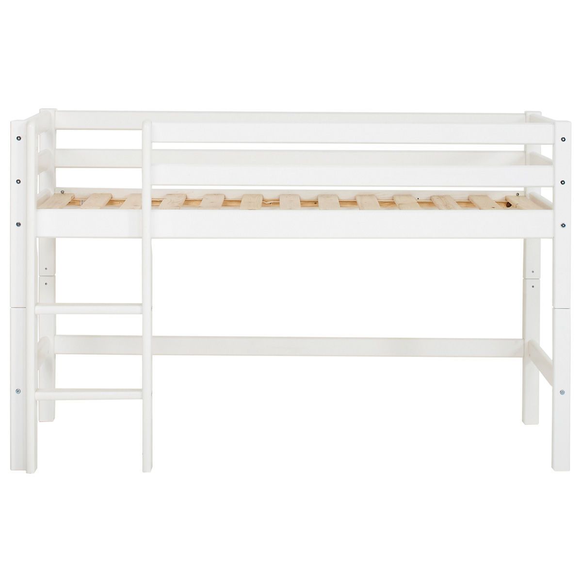 Hoppekids Halbhohes Bett ECO Dream 70x160 cm mit gerader Leiter | teilbar