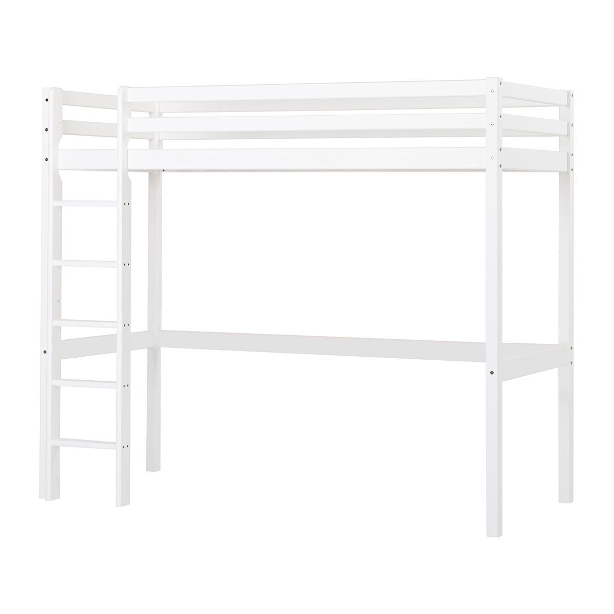 Hoppekids Hochbett ECO Dream 90x200 cm mit gerader Leiter | teilbar