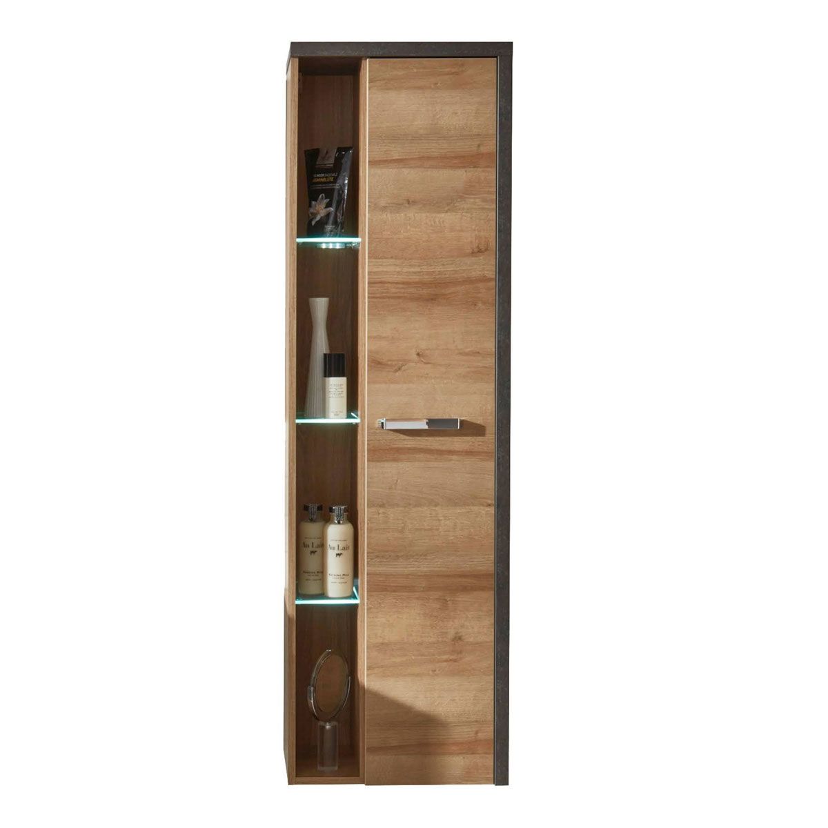 trendteam Bay Hängeschrank Eiche Riviera / Beton