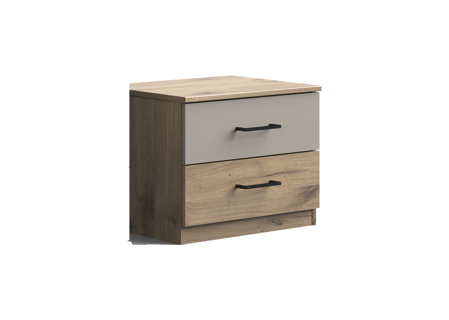 Wimex Belgrad Nachtschrank Viking-oak-Nachbildung/Saharagrau