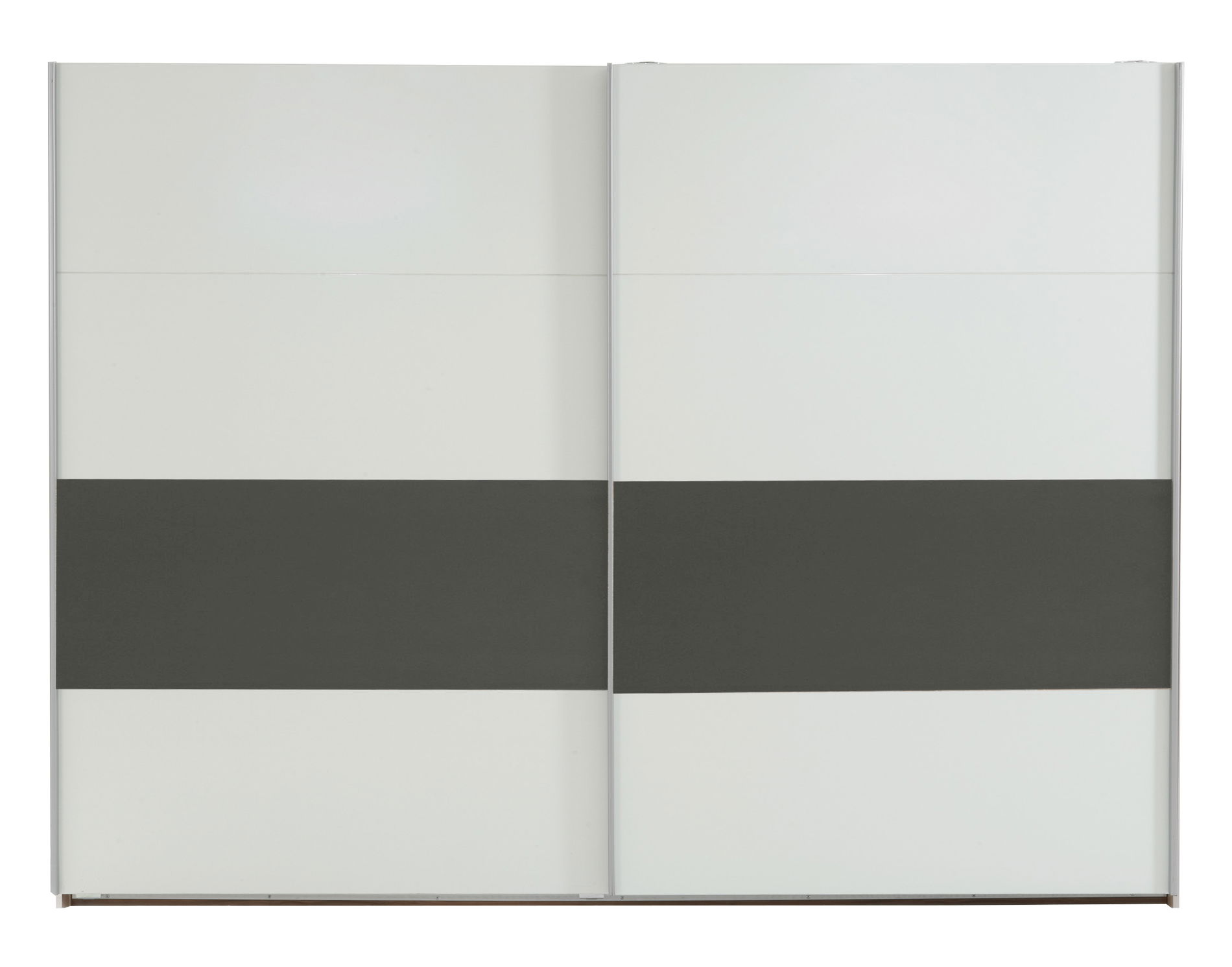 Wimex Bert Schwebetürenschrank 225 CM Weiss / Graphit