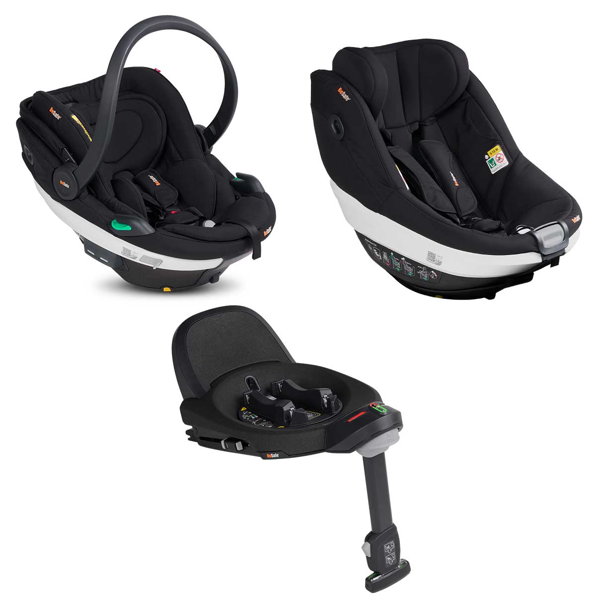 BeSafe Go Beyond Babyschale und Beyond 360 Autositz mit Base Fresh Black Cab