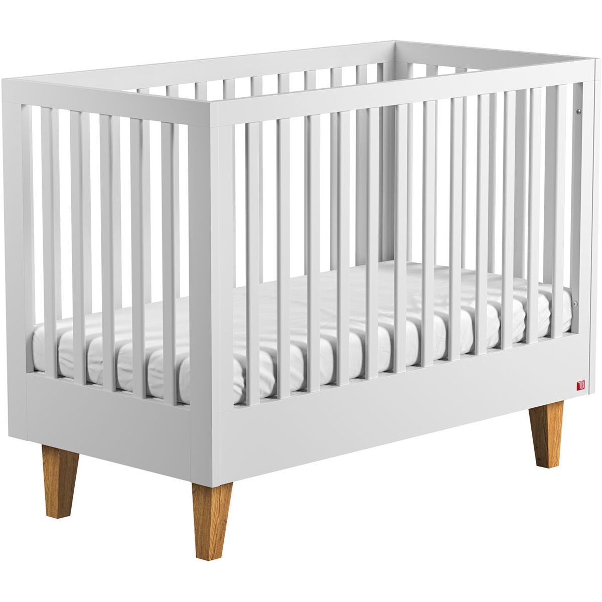 VOX Lounge Babybett 60x120 weiß/eiche