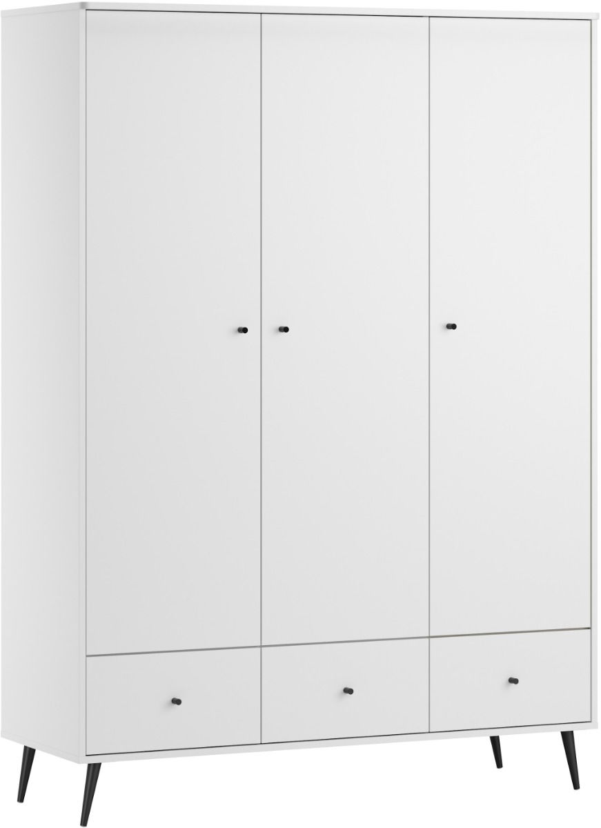 VOX Blanca 3-türiger Kleiderschrank weiß