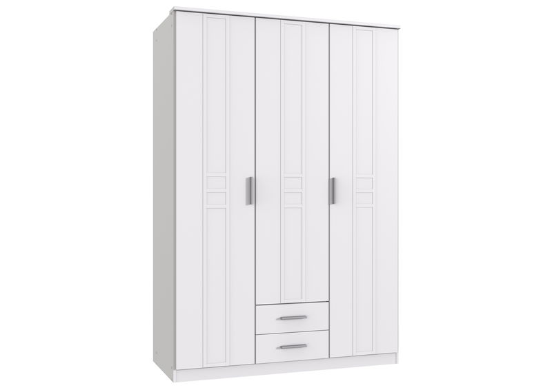 Wimex Borkum Drehtürenschrank 135 CM Weiss Wimex Borkum Drehtürenschrank 135 CM Weiss