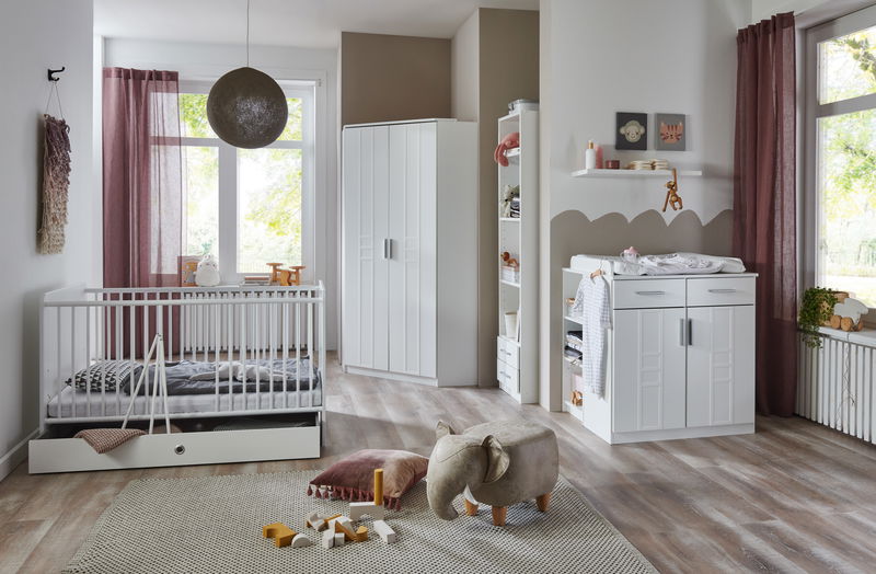 Wimex Borkum Babyzimmer 7-teilig mit Eckschrank Weiss Wimex Borkum Babyzimmer 7-teilig mit Eckschrank Weiss
