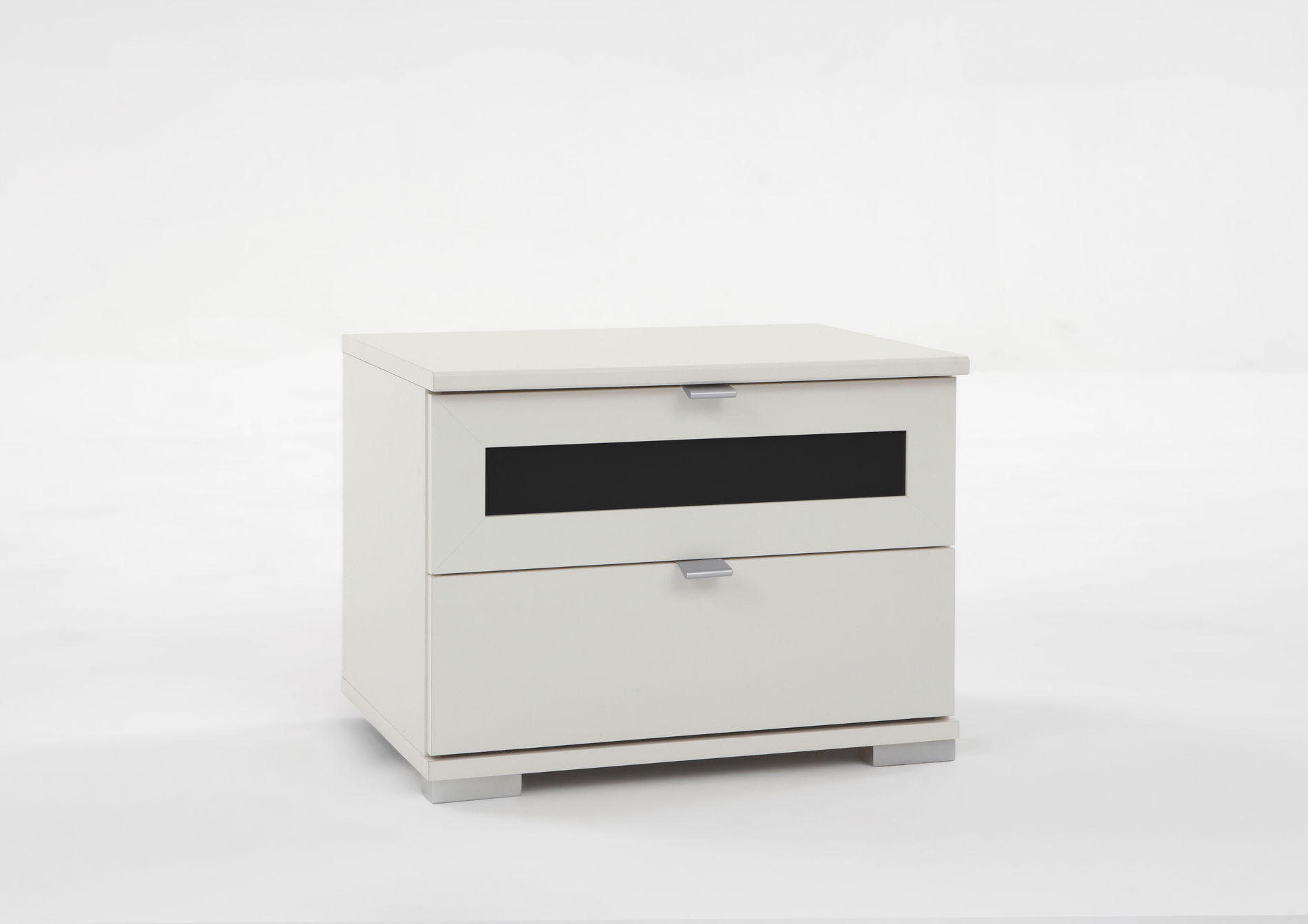 Wimex Box Plus Nachtschrank Weiß/Schwarz