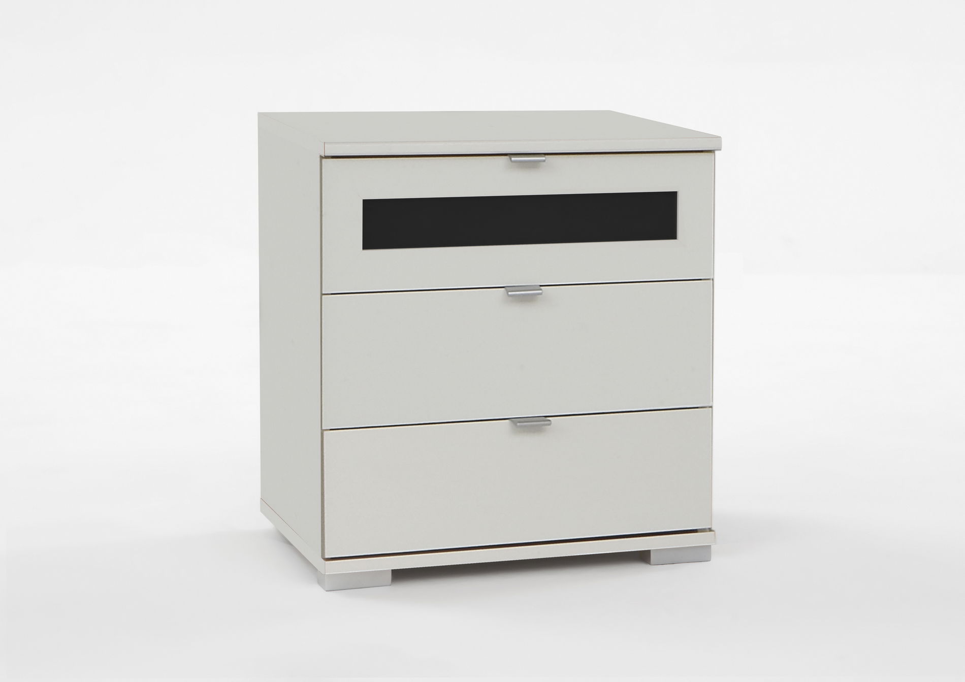 Wimex Box Plus Nachtschrank 58cm Weiß/Schwarz