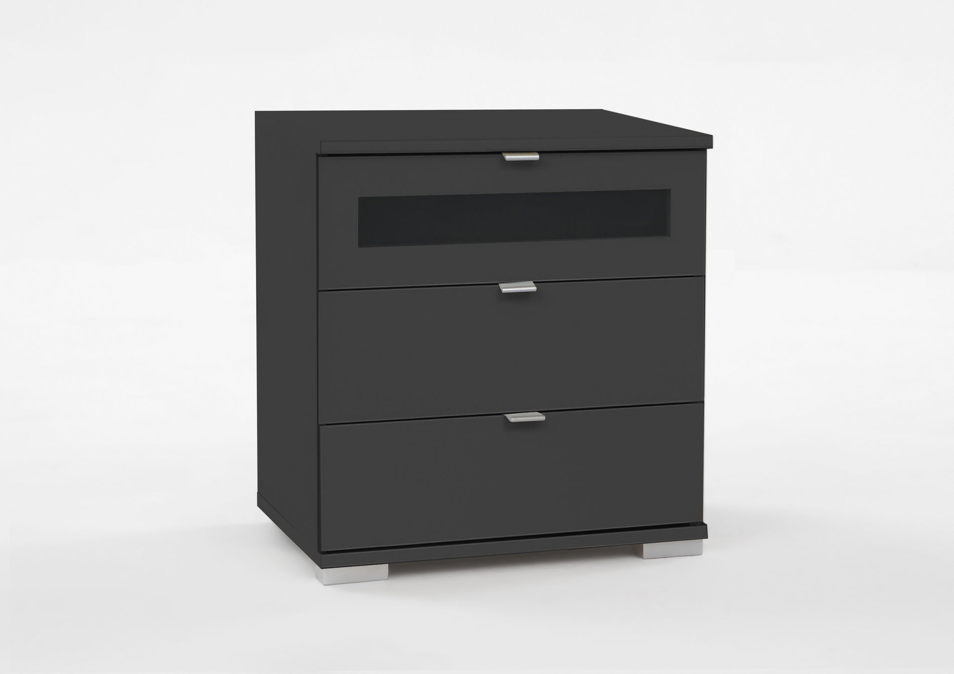 Wimex Box Plus Nachtschrank 58cm Grafit/Schwarz