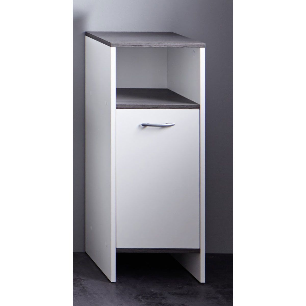 trendteam San Diego Schrank weiß / rauchsilber
