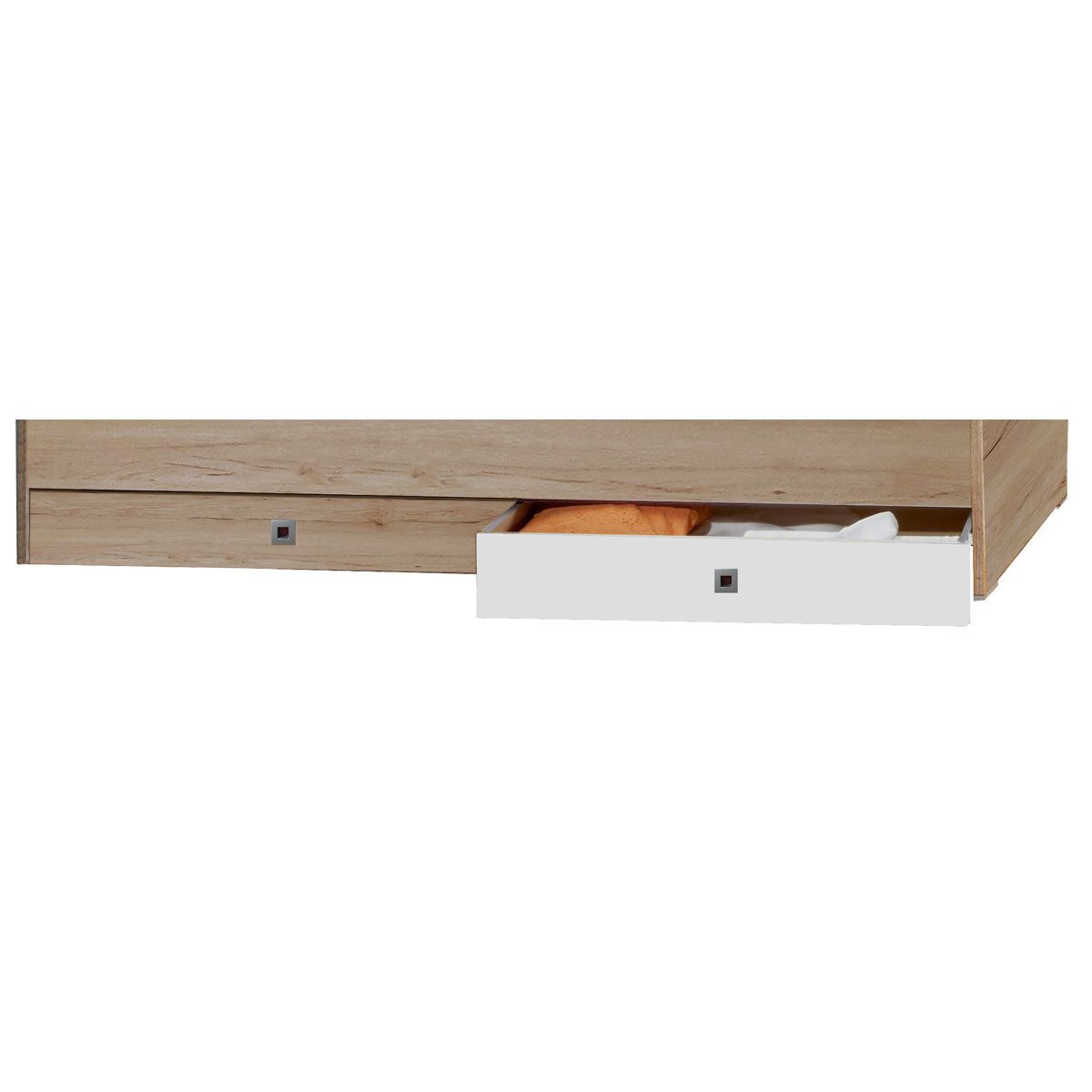 Wimex Cariba Bettschubkästen 2er-Set San Remo-Eiche / Weiß