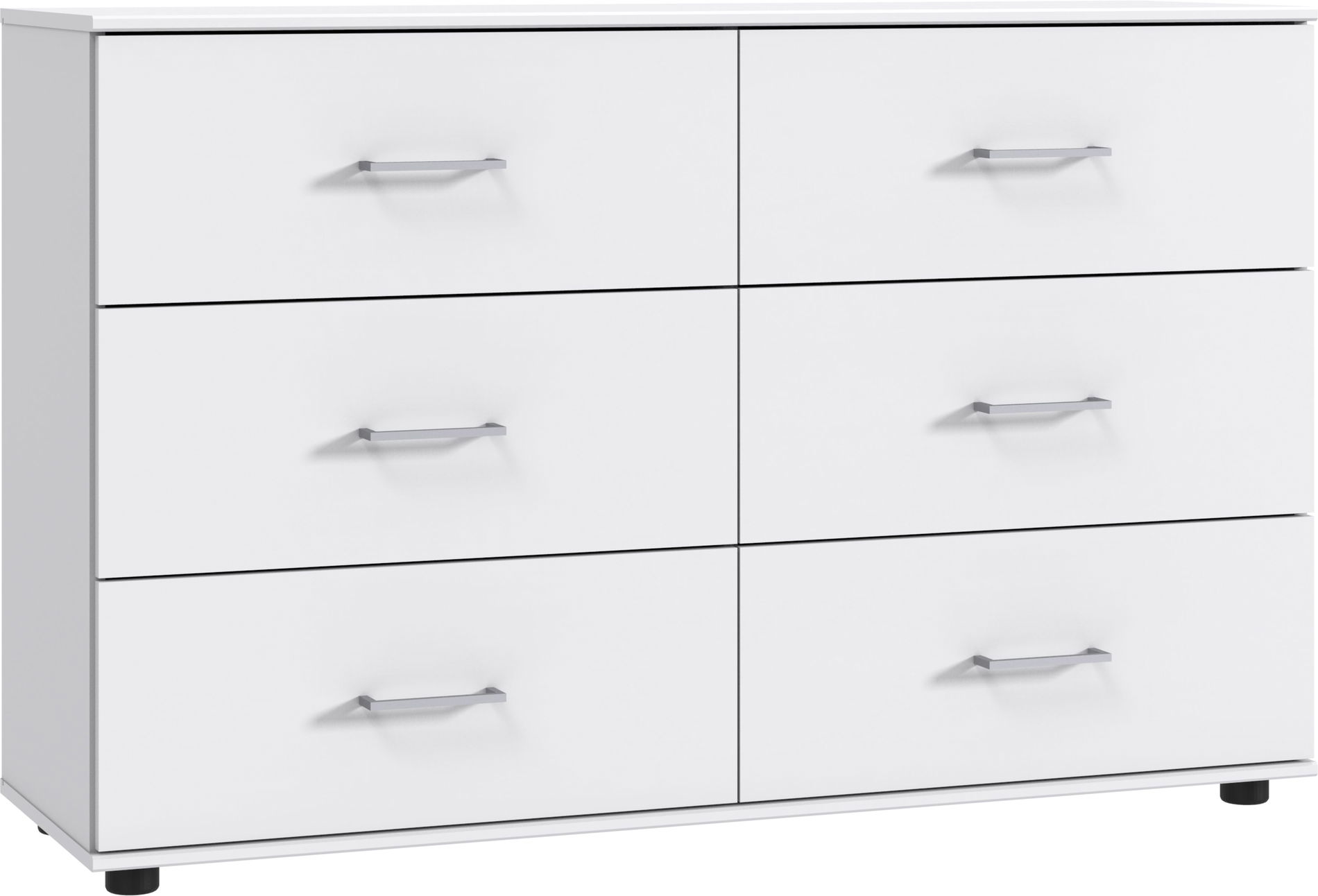 Wimex Cheep Schubkastenkommode 6S 130cm Weiß