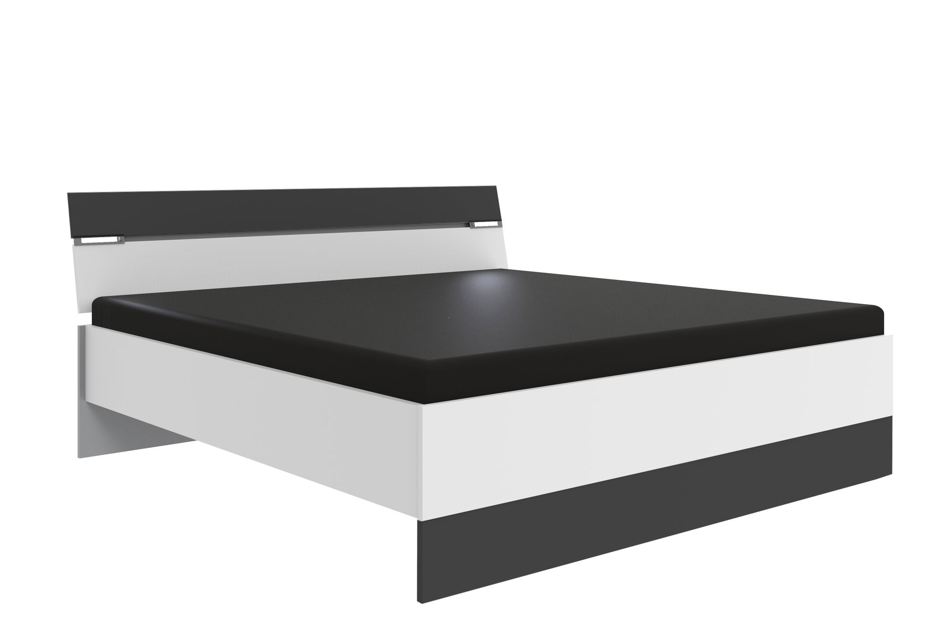 Wimex Cheep Bett 180 x 200 cm Weiß/Grafit