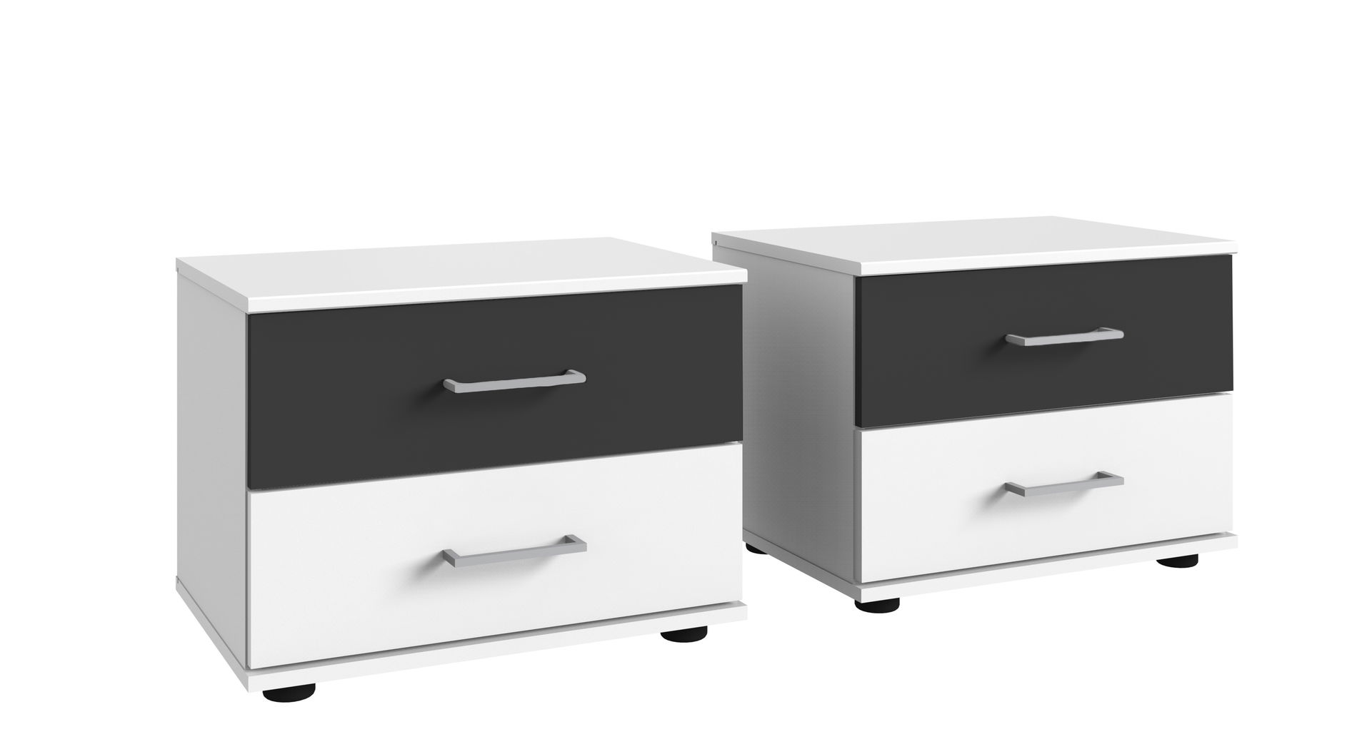 Wimex Cheep Nachtschrank Paar 40 cm Weiß/Grafit