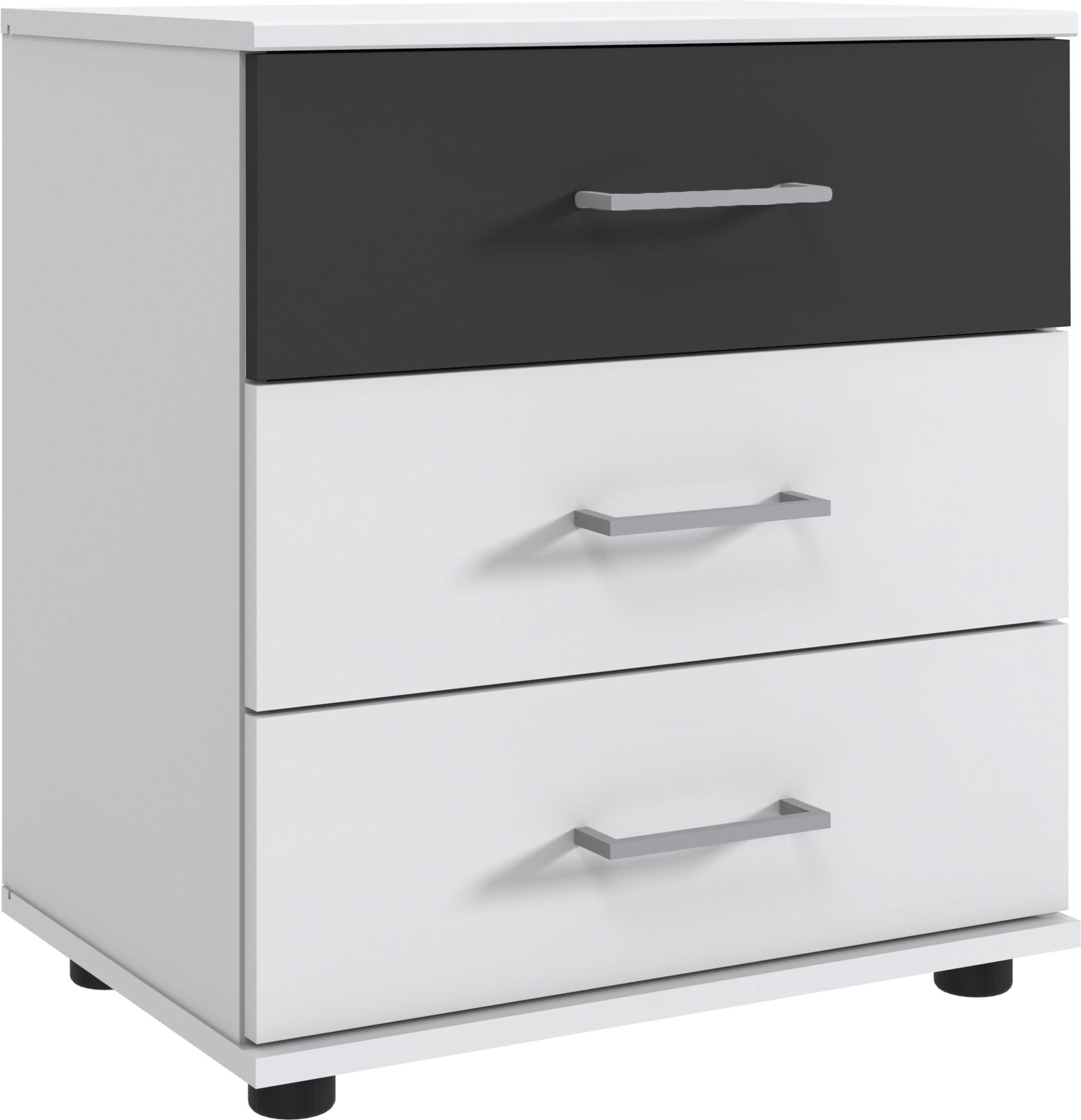 Wimex Cheep Nachtschrank 58 cm Weiß/Grafit