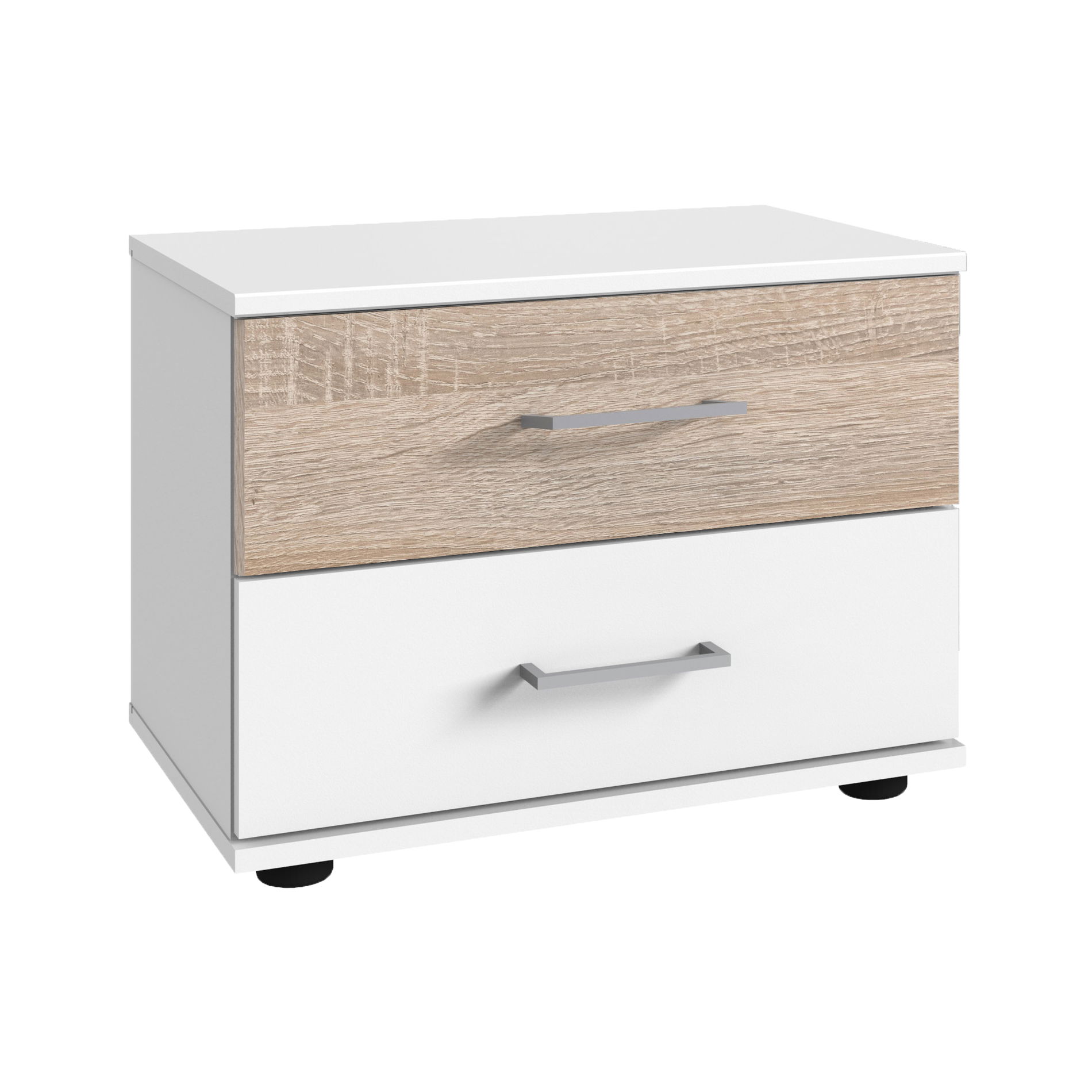 Wimex Cheep Nachtschrank 40 cm Weiß/Eiche sägerau-Nachbildung