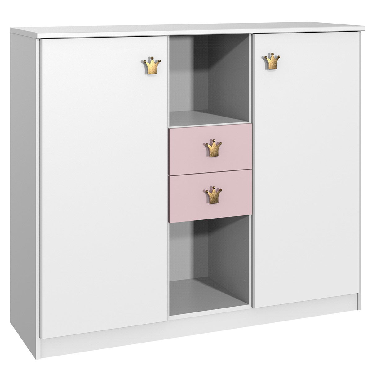 Wimex Cindy2 Highboard Weiß/Rose