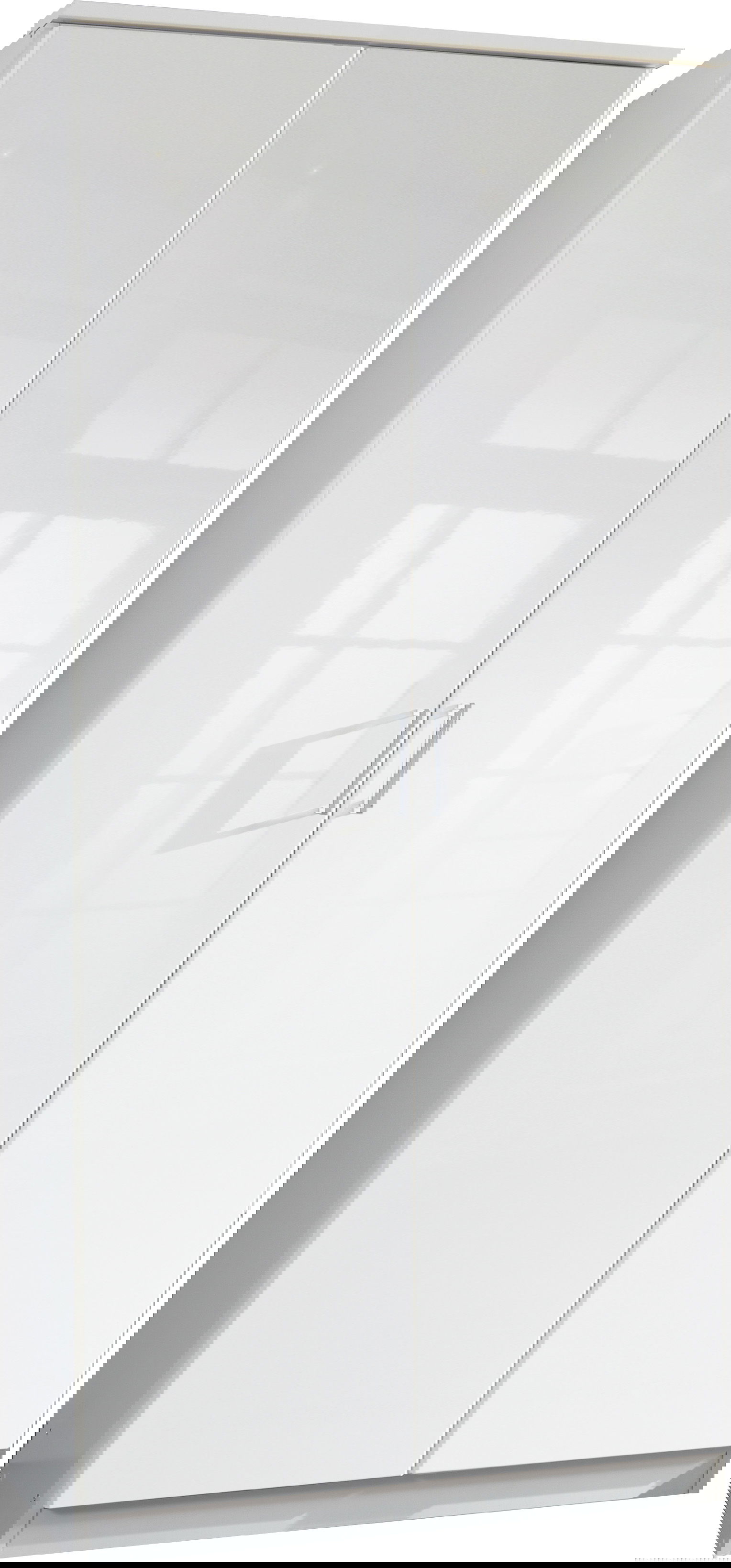 Wimex Clack Drehtürenschrank 90 CM/H198 CM Hochglanz Lack Weiss