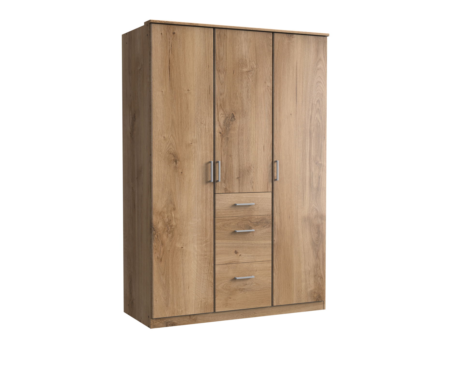 Wimex Click Drehtürenschrank 135 CM Plankeneiche Nachbildung