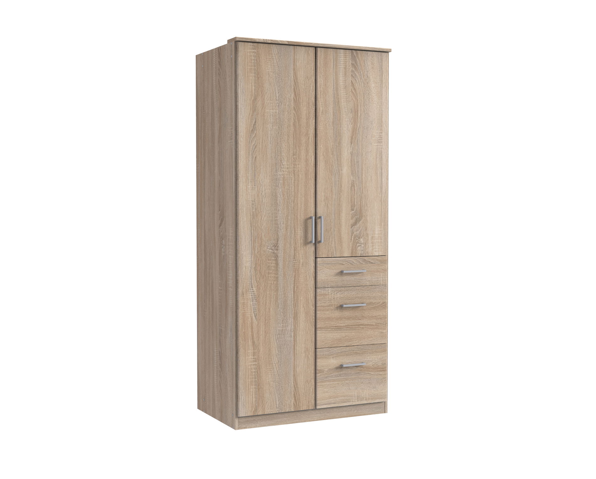 Wimex Click Drehtürenschrank 90 CM, Eiche Saegerau-Nachbildung