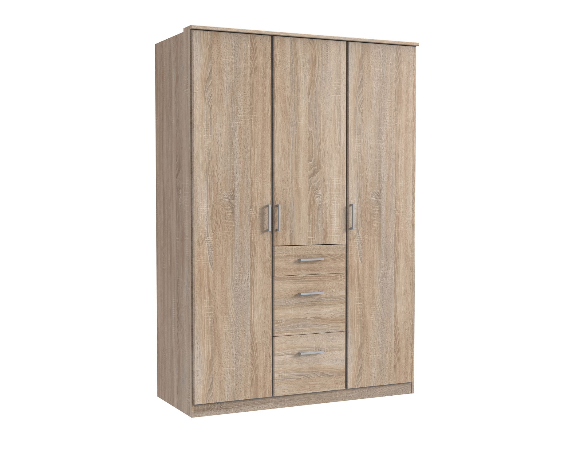 Wimex Click Drehtürenschrank 135 CM Eiche Saegerau-Nachbildung