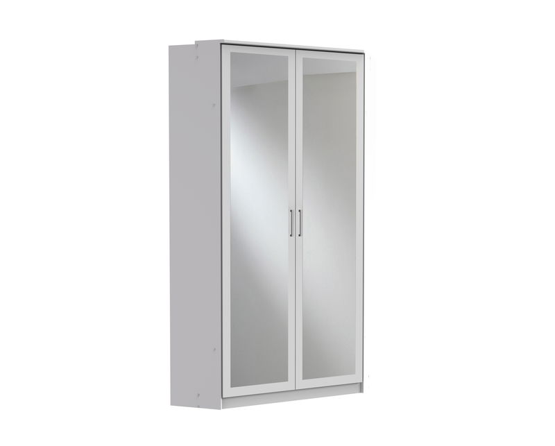 Wimex Click Eckschrank mit 2 Spiegeln Weiss Wimex Click Eckschrank mit 2 Spiegeln Weiss