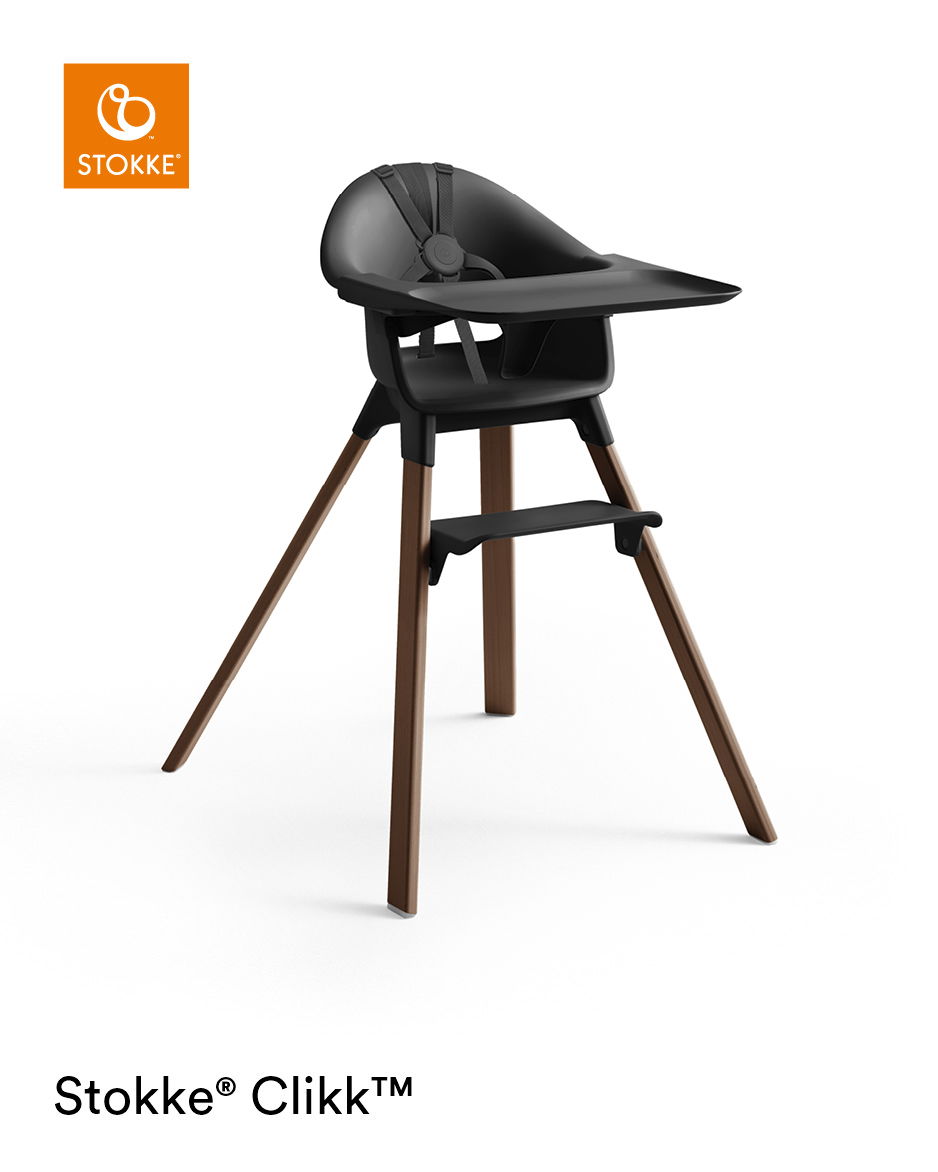 Stokke® Clikk™ Hochstuhl Black / Warm Brown