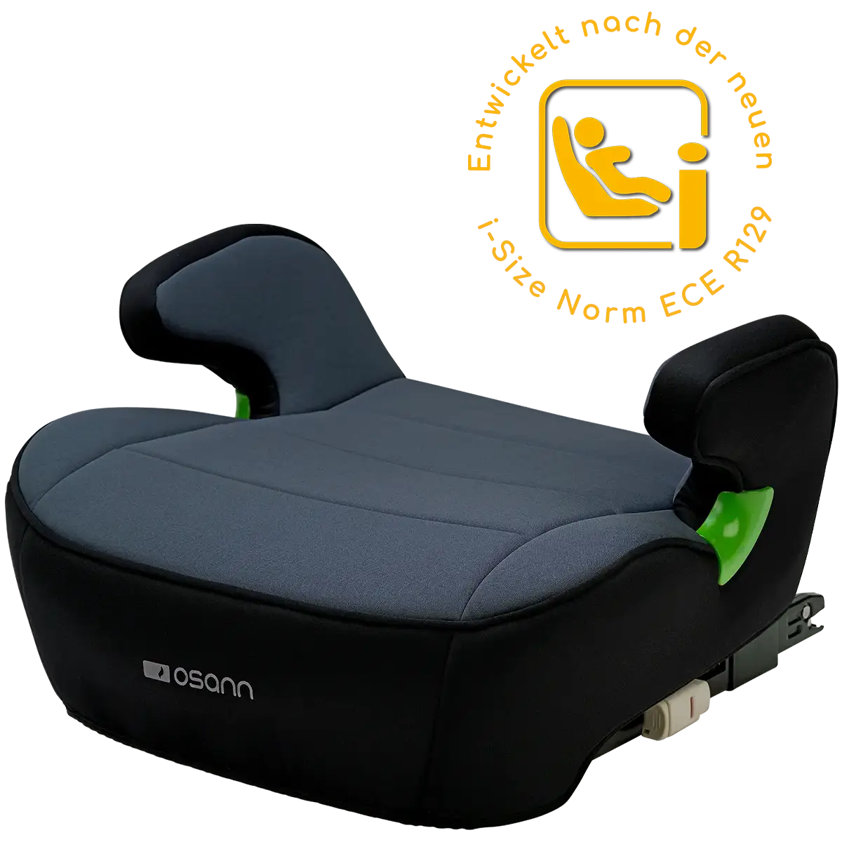 Osann Junior Isofix i-Size Sitzerhöhung Nero ECE R129 | 126 - 150 cm