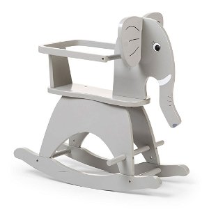 Childhome Schaukelelefant Grau mit Schutzbügel - zum Toppreis