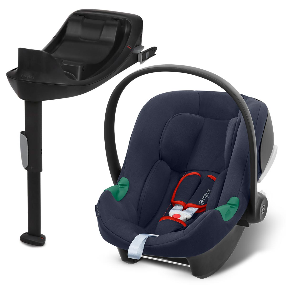 CYBEX Aton B2 i-Size Babyschale Blue inklusive Base One Gruppe 0+