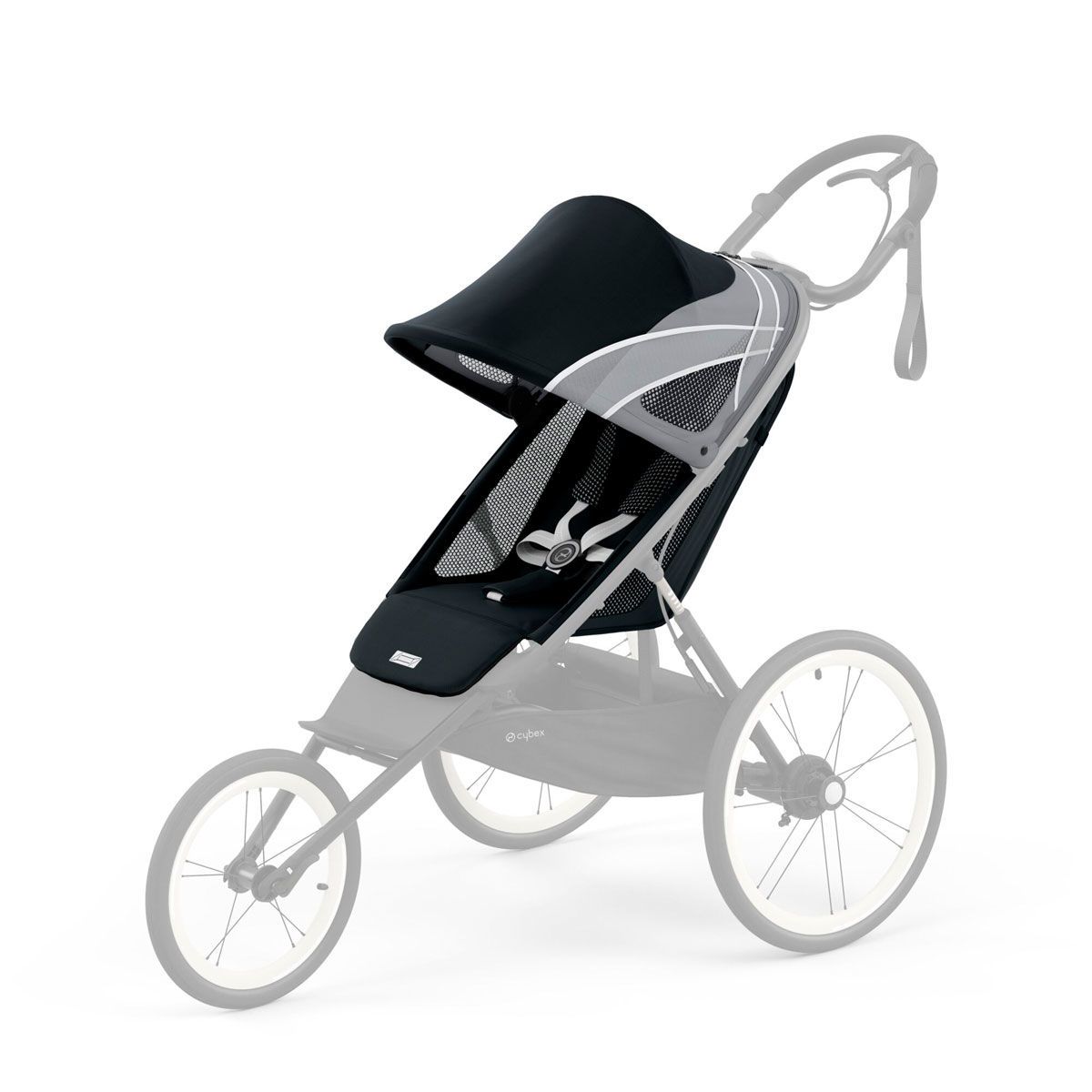 CYBEX AVI Sitzeinheit schwarz mit XL-Sonnenverdeck