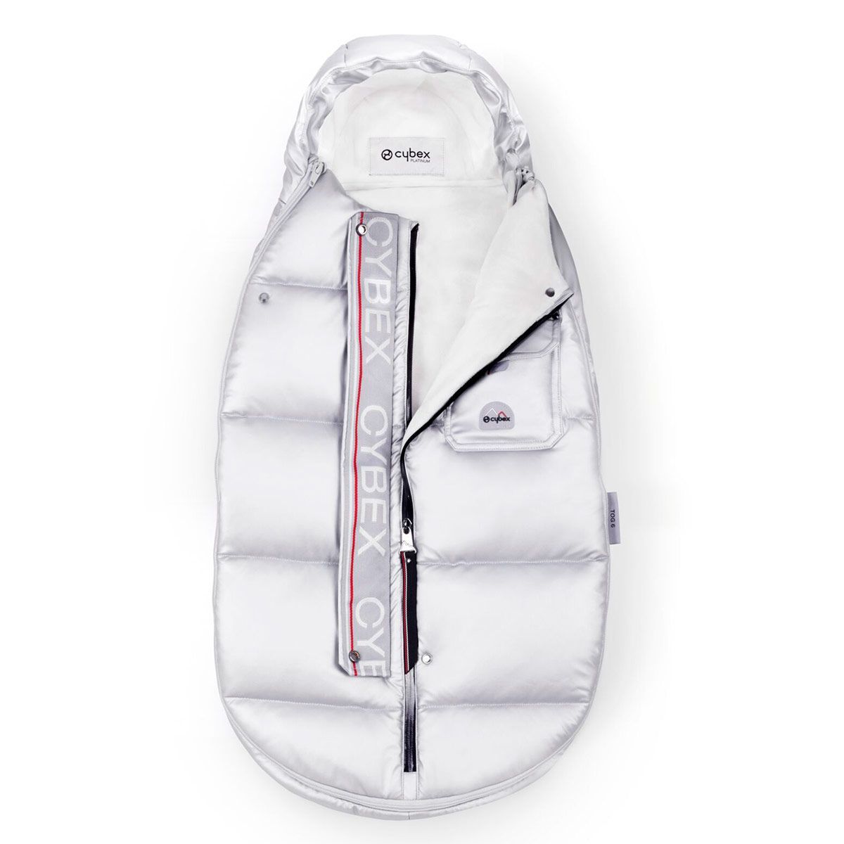 CYBEX Platinum Winter Fußsack Mini Arctic Silver passend für Cloud Z i-Size
