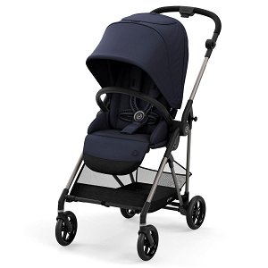 CYBEX Melio Buggy Navy Blue Gestell in Taupe