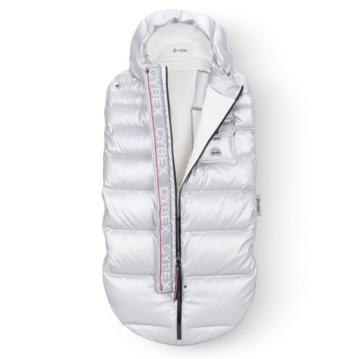 CYBEX Platinum Winter Fußsack Arctic Silver passend für Priam & Mios Kinderwagen