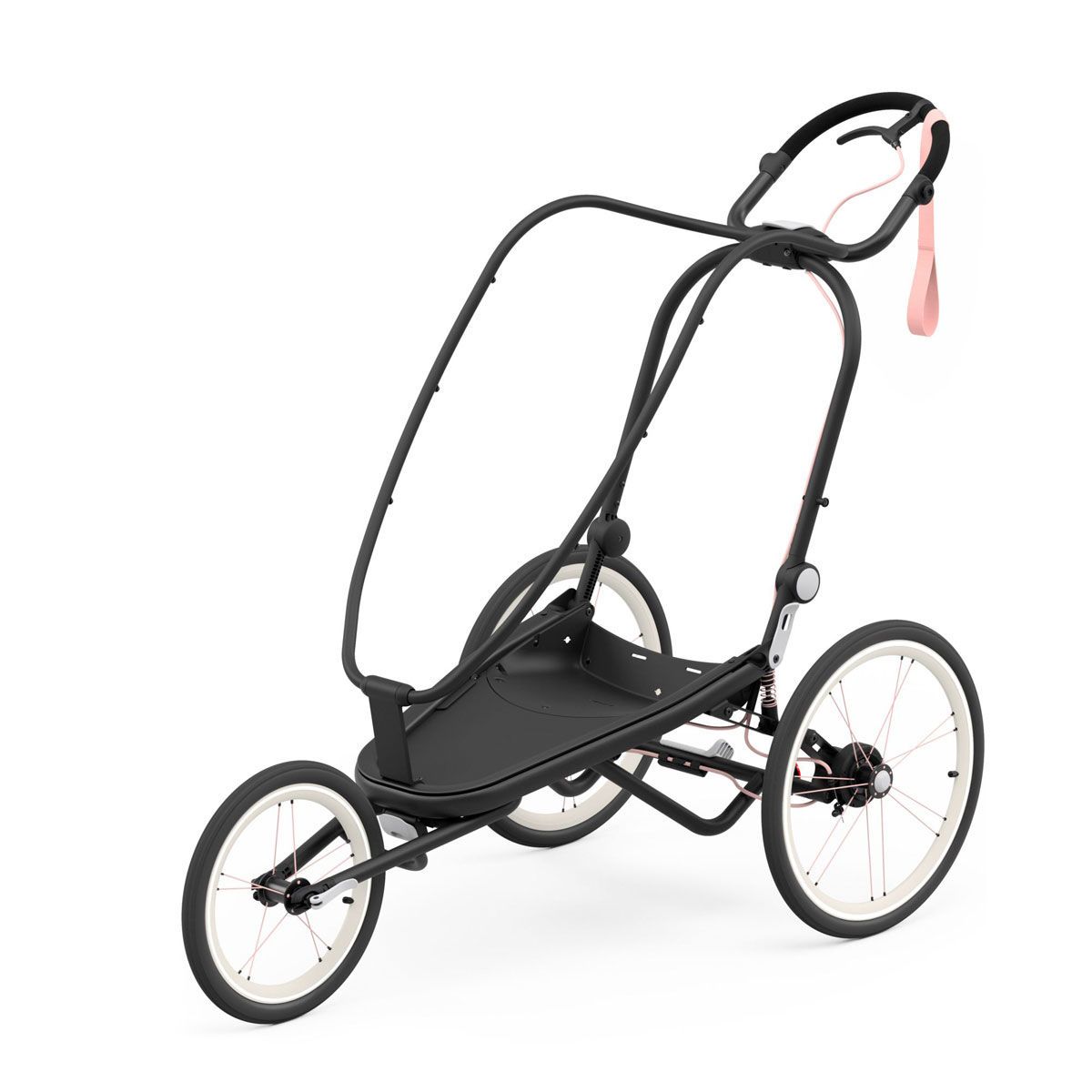 CYBEX ZENO Rahmen Black mit pinken Details