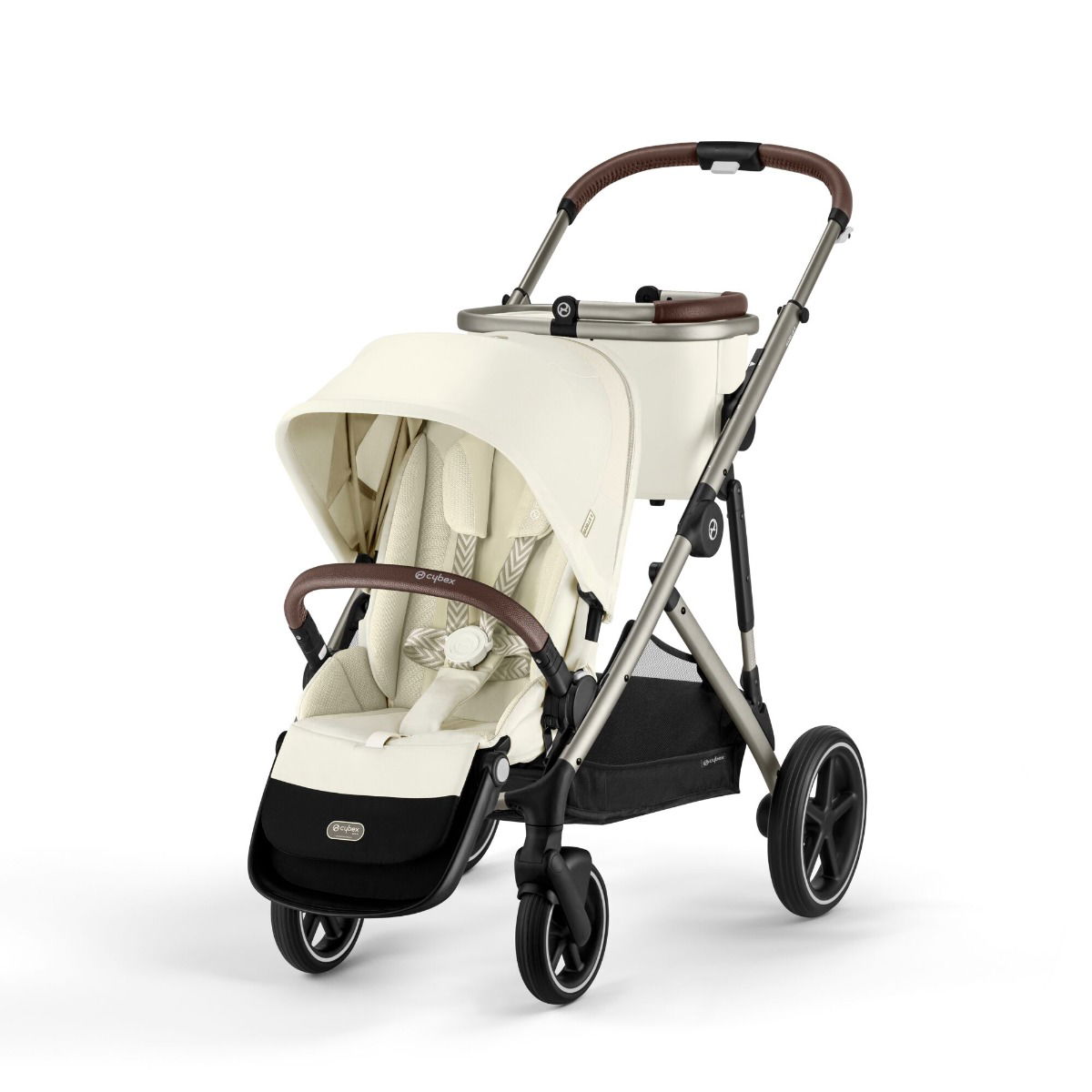 CYBEX Gazelle S Sportwagen Seashell Beige Gestell in Taupe | der City-Shopper