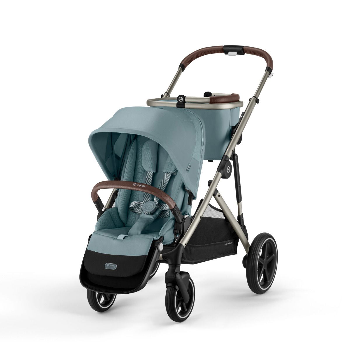 CYBEX Gazelle S Sportwagen Sky Blue Gestell in Taupe | der City-Shopper