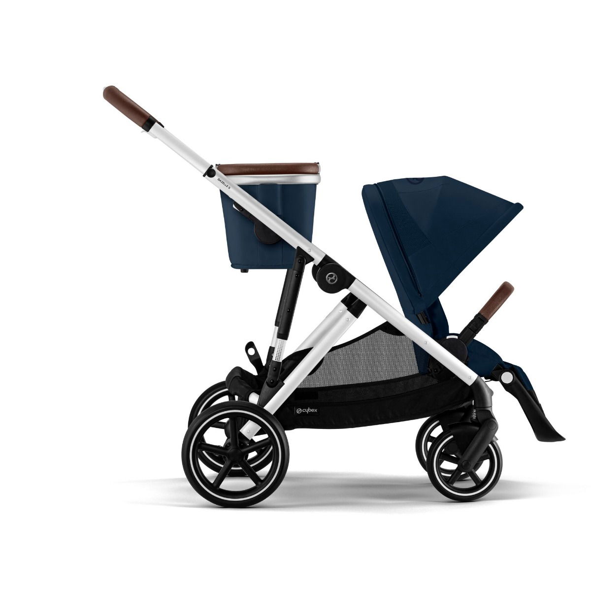 CYBEX Gazelle S Sportwagen Ocean Blue Gestell in Silver | der City-Shopper