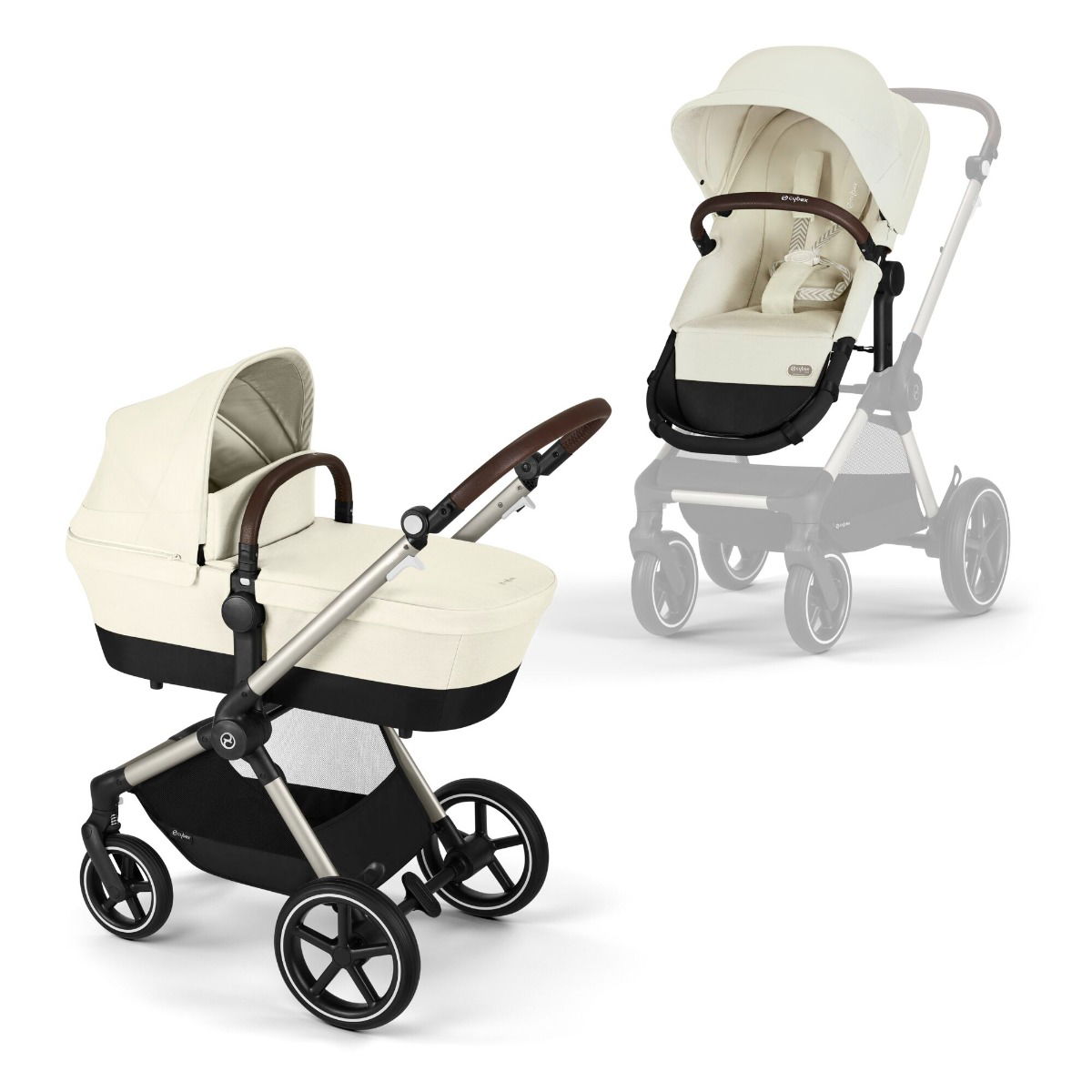 CYBEX EOS LUX Kinderwagen Seashell Beige