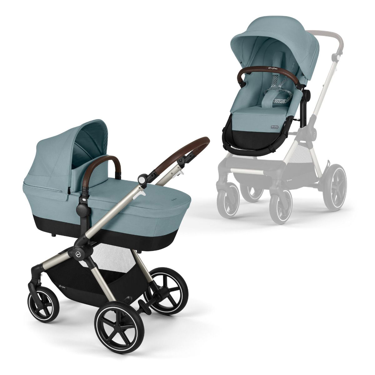 CYBEX EOS LUX Kinderwagen Sky Blue