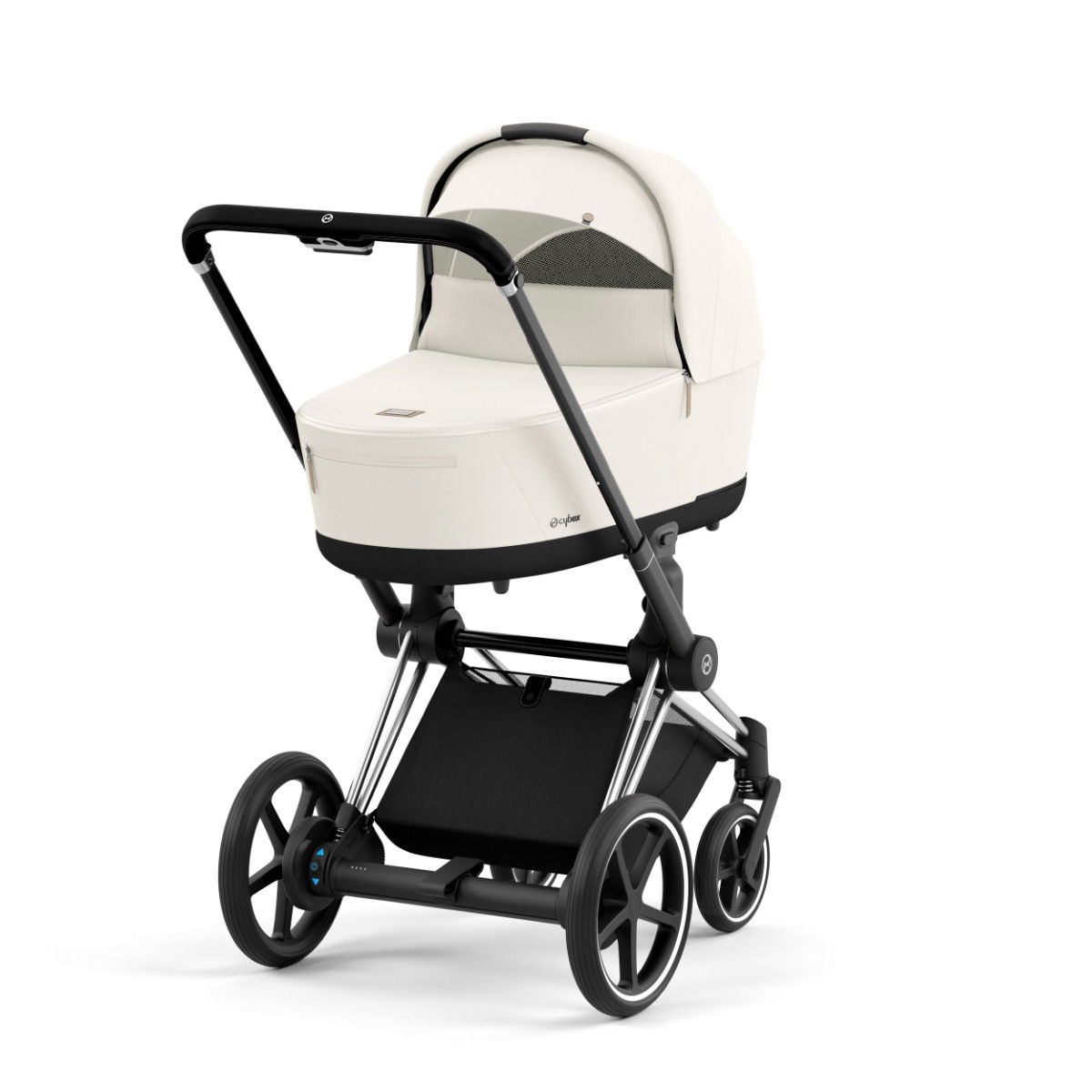 CYBEX e-PRIAM Kinderwagen Off White Gestell wählbar New Generation