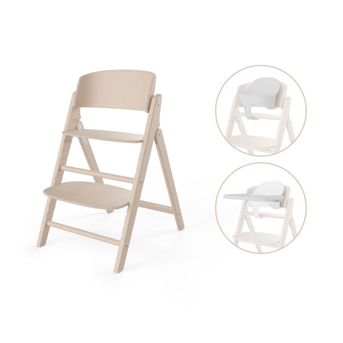 Cybex CLICK&FOLD 3in1 Hochstuhl All Natural | light natural