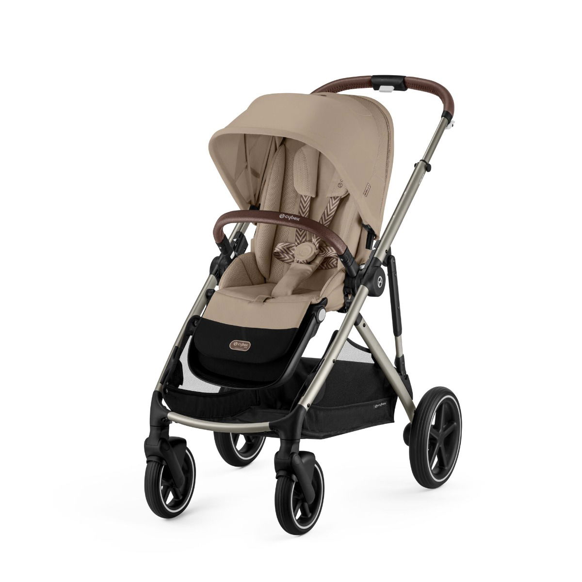 CYBEX Gazelle S Sportwagen Almond Beige Gestell in Taupe