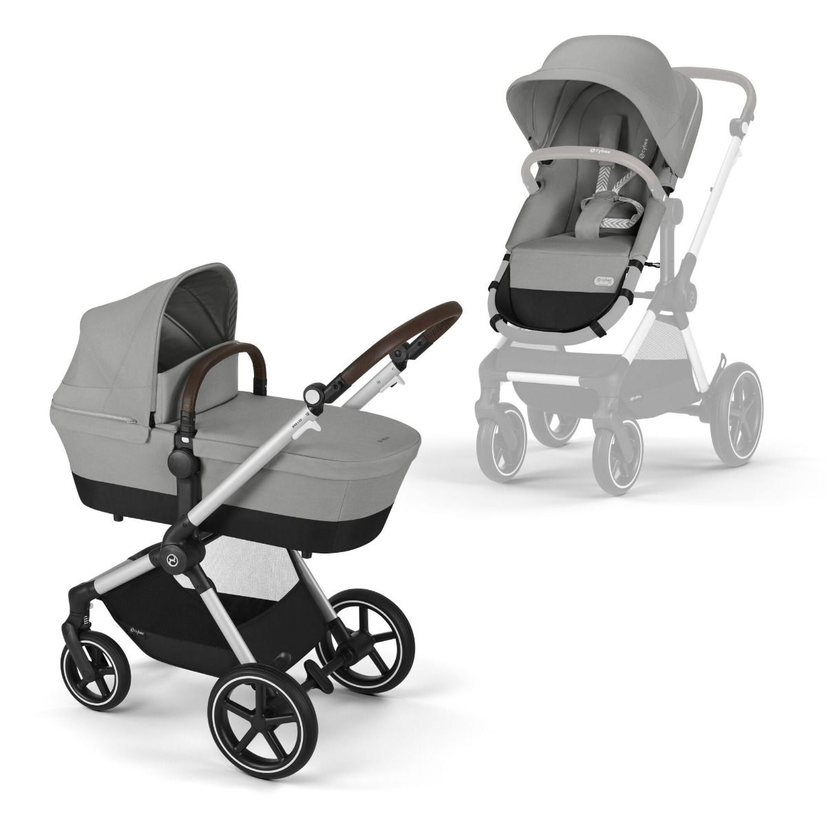 Cybex Eos Lux Kinderwagen - Stone Grey / mid grey