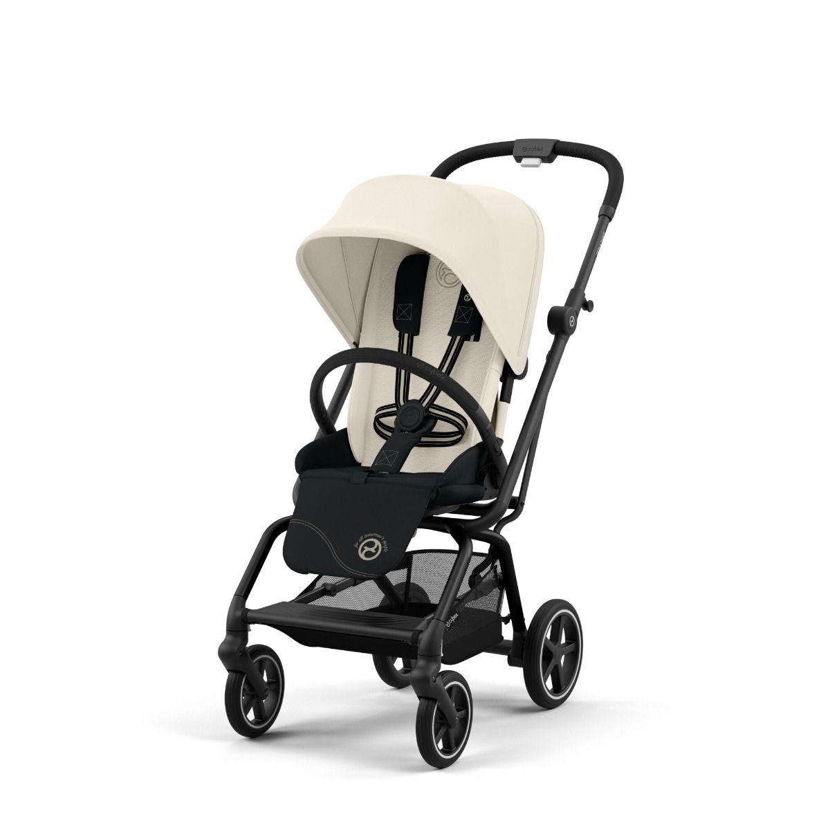 CYBEX Eezy S Twist+2 Buggy Canvas White | mit All-Terrain Rädern