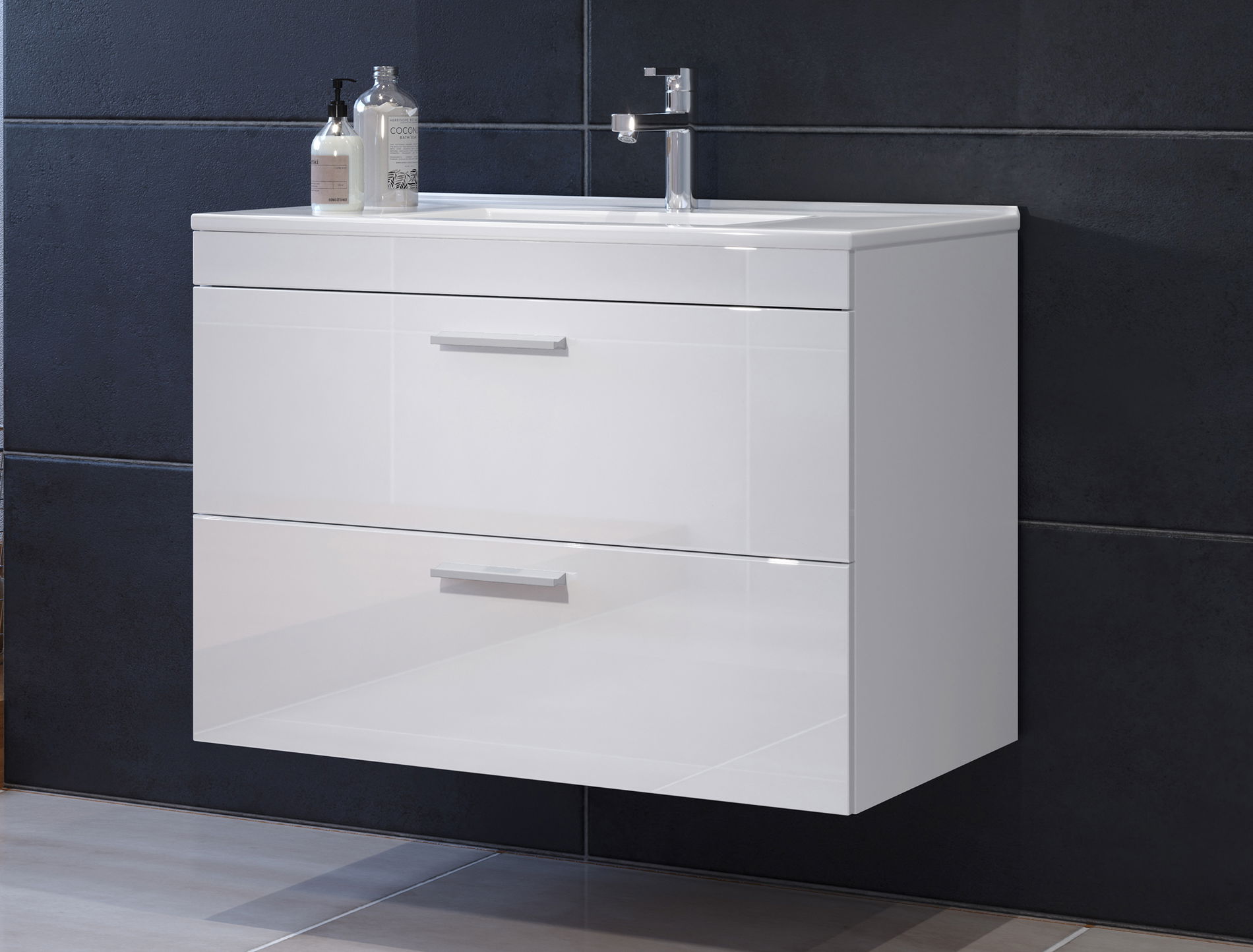 trendteam Hängeunterschrank inkl. Waschbecken Devon