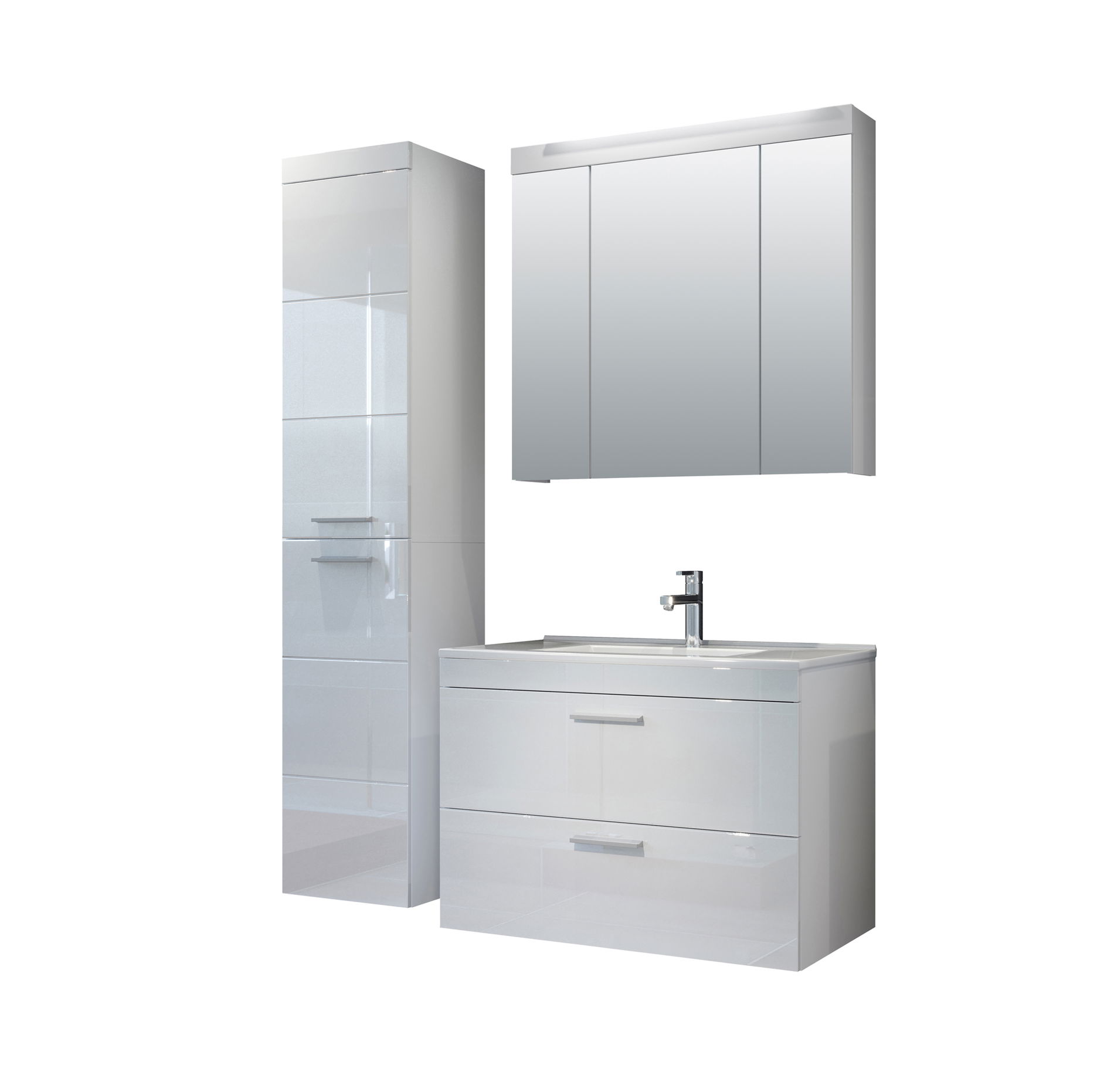 trendteam Badkombination 3-teilig inkl.Waschbecken Devon