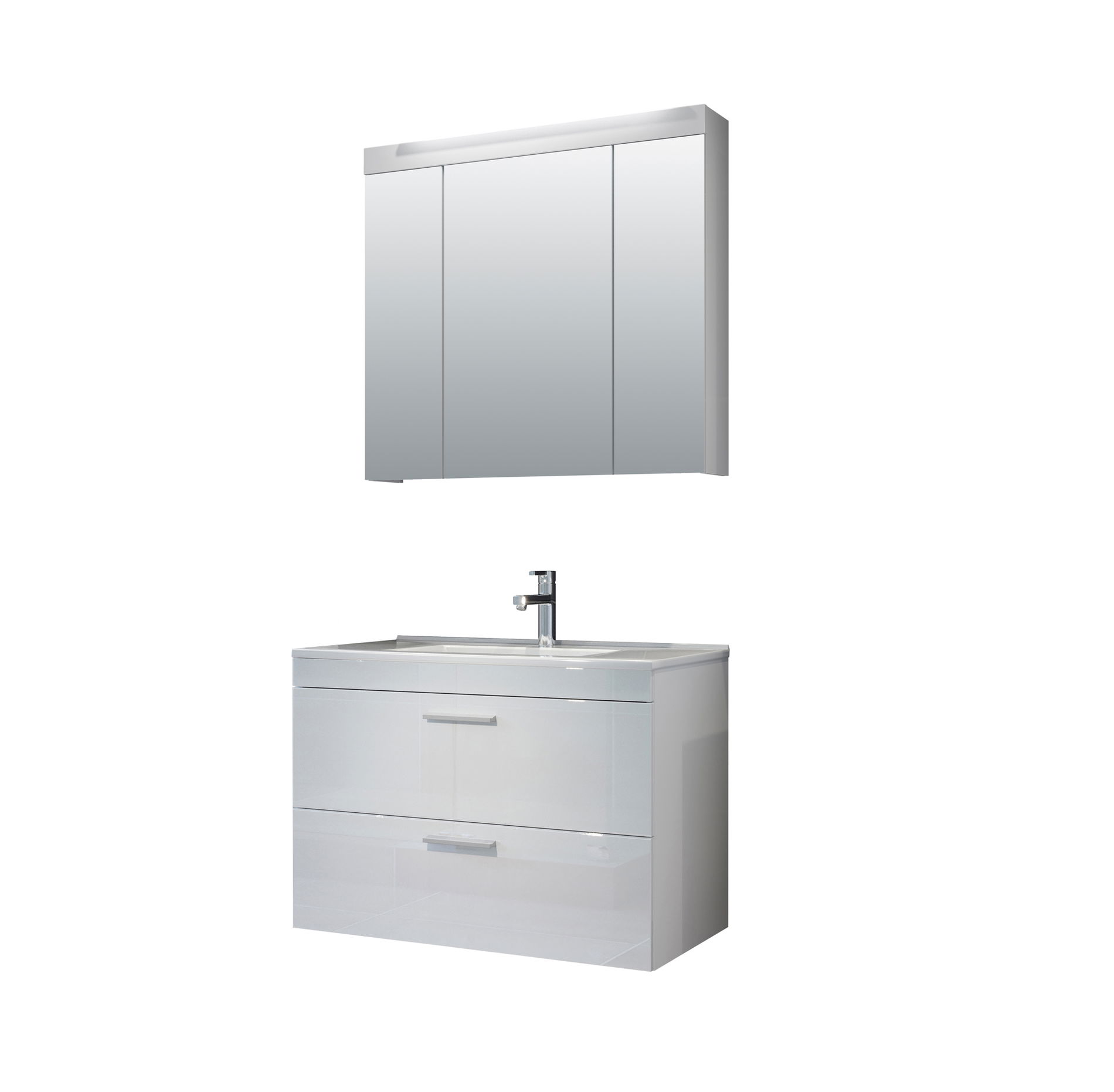 trendteam Badkombination 2-teilig inkl.Waschbecken Devon